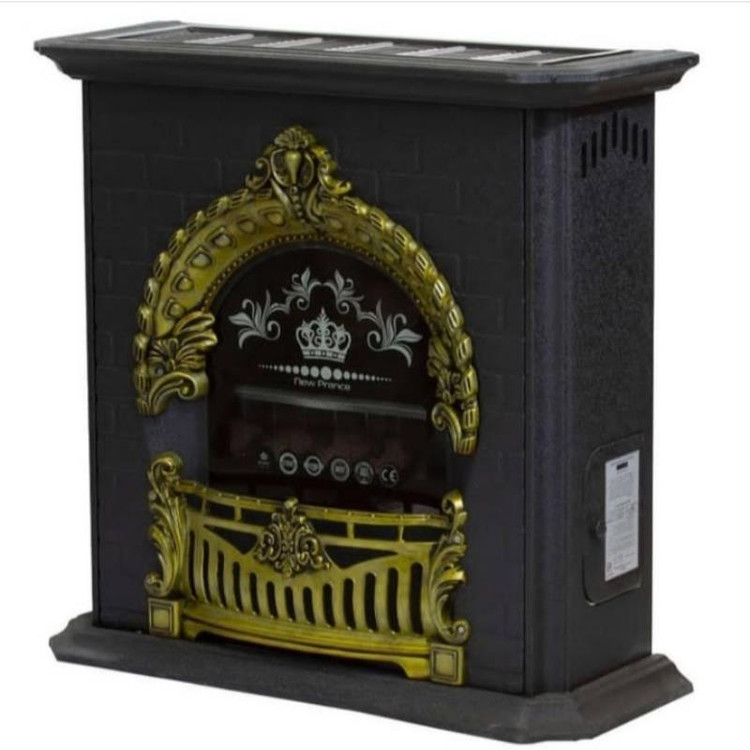 شومینه گازی اطلس جواهر مدل پرنس رنگ : مشکی طلایی