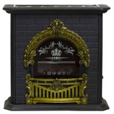 شومینه گازی اطلس جواهر مدل پرنس رنگ : مشکی طلایی