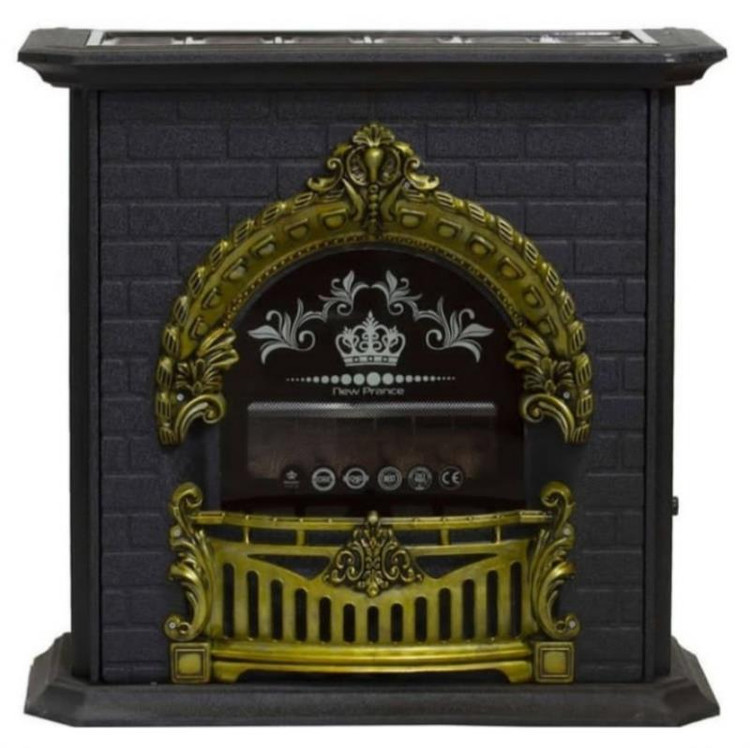 شومینه گازی اطلس جواهر مدل پرنس رنگ : مشکی طلایی